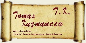 Tomas Kuzmančev vizit kartica